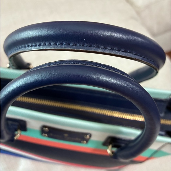 Kate Spade EUC Camryn Wellesley Tropical Stripe Coated Canvas - Picture 13 of 14